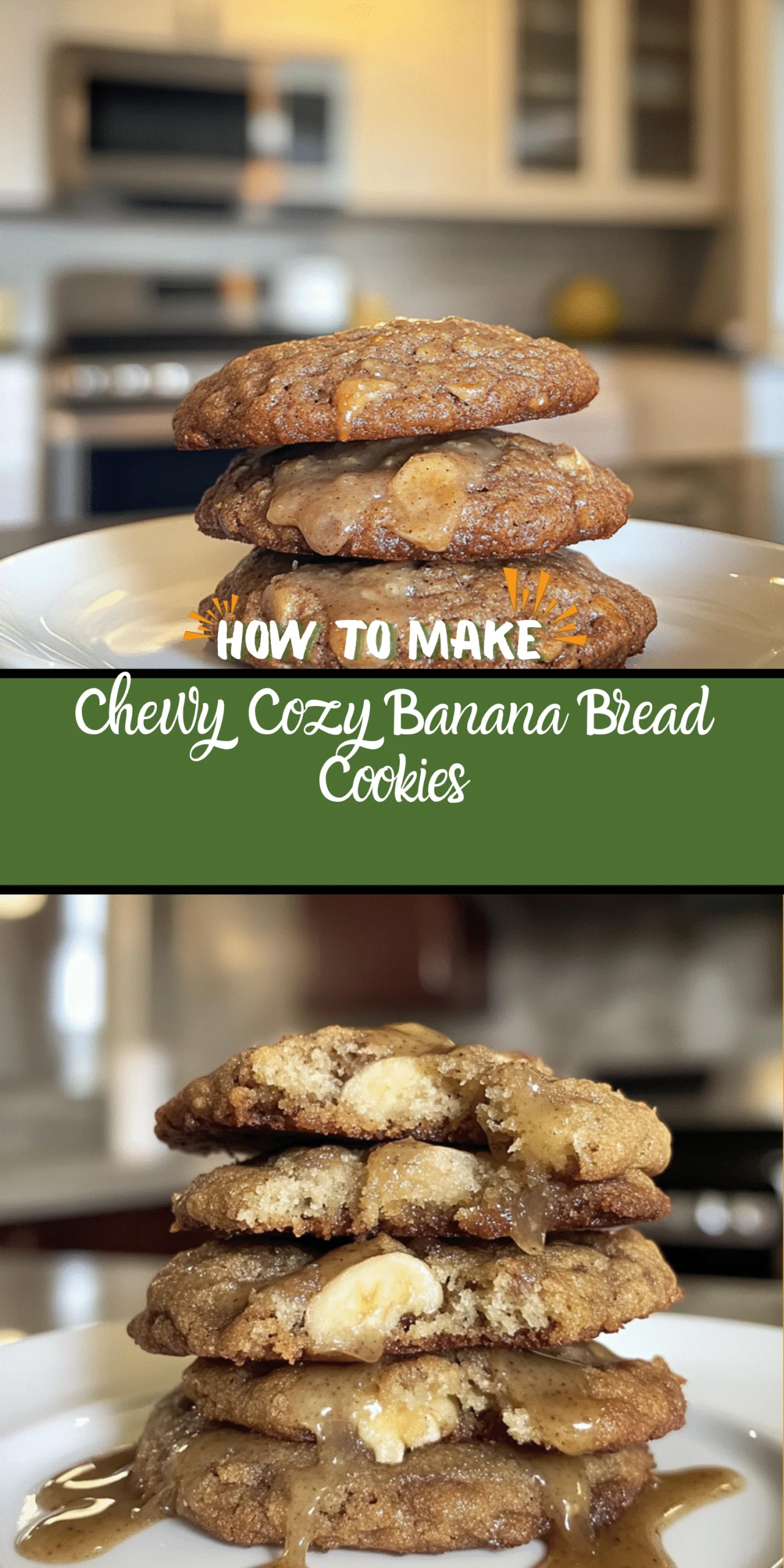 Chewy Cozy Banana Bread Cookies
