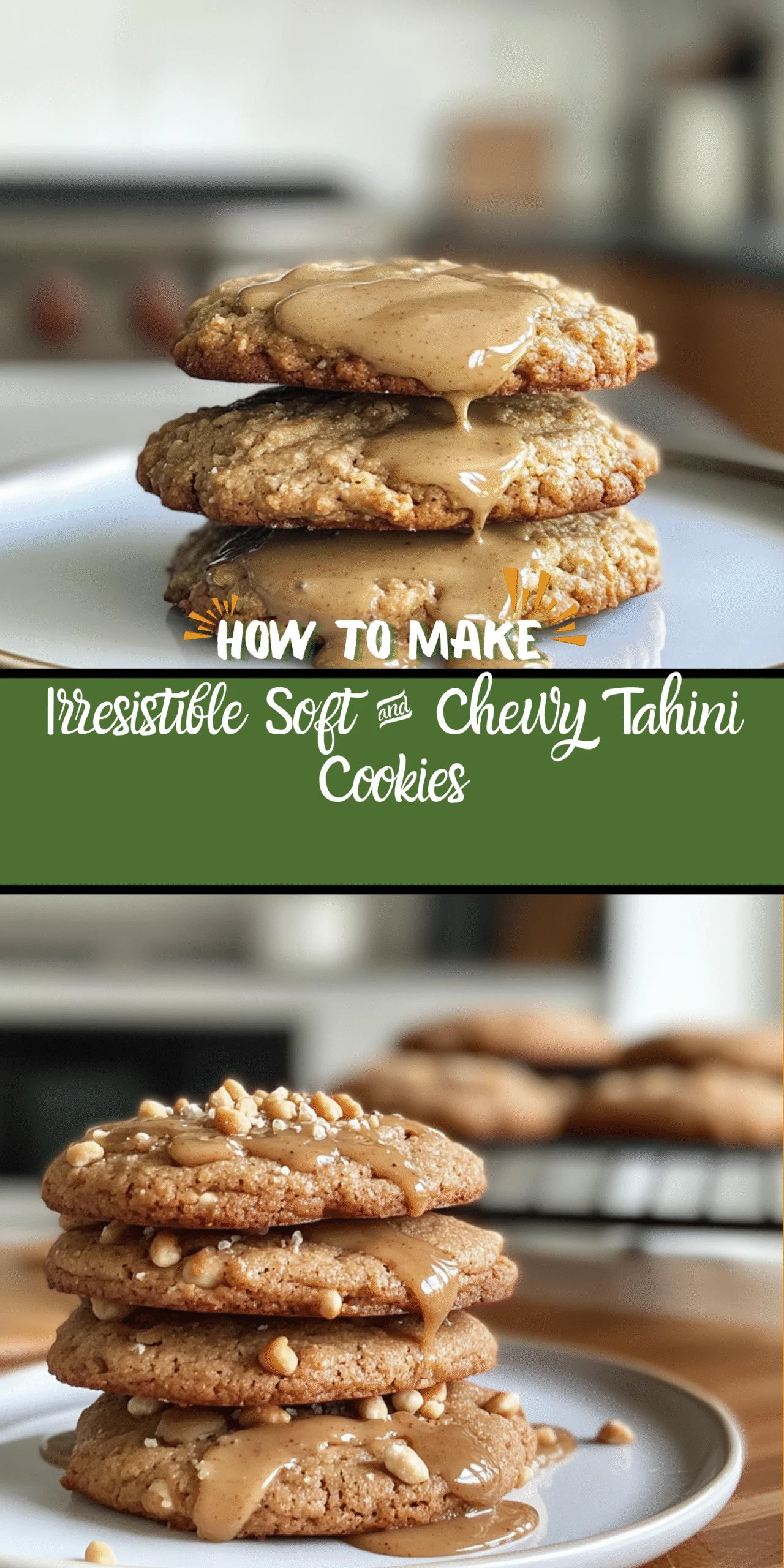 Irresistible Soft & Chewy Tahini Cookies