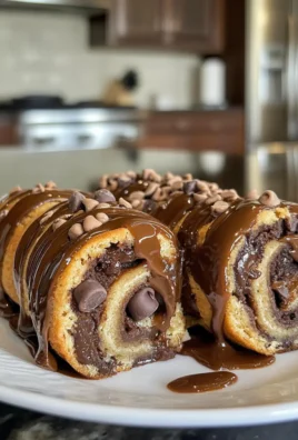 Decadent Irresistible Chocolate Chip Cookie Rolls