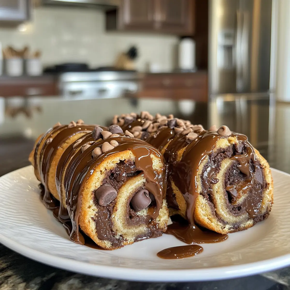 Decadent Irresistible Chocolate Chip Cookie Rolls