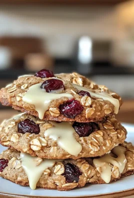 Irresistible Creamy White Chocolate Cranberry Oatmeal Cookies