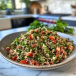 Irresistible Savory Brown Butter Quinoa Tabbouleh Salad