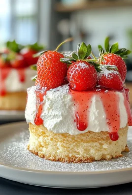Irresistible Creamy Strawberry Coconut Sponge Cakes
