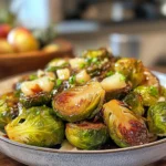 Irresistible Crispy Brussels Sprouts with White Balsamic-Pear Chutney