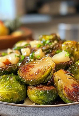 Irresistible Crispy Brussels Sprouts with White Balsamic-Pear Chutney