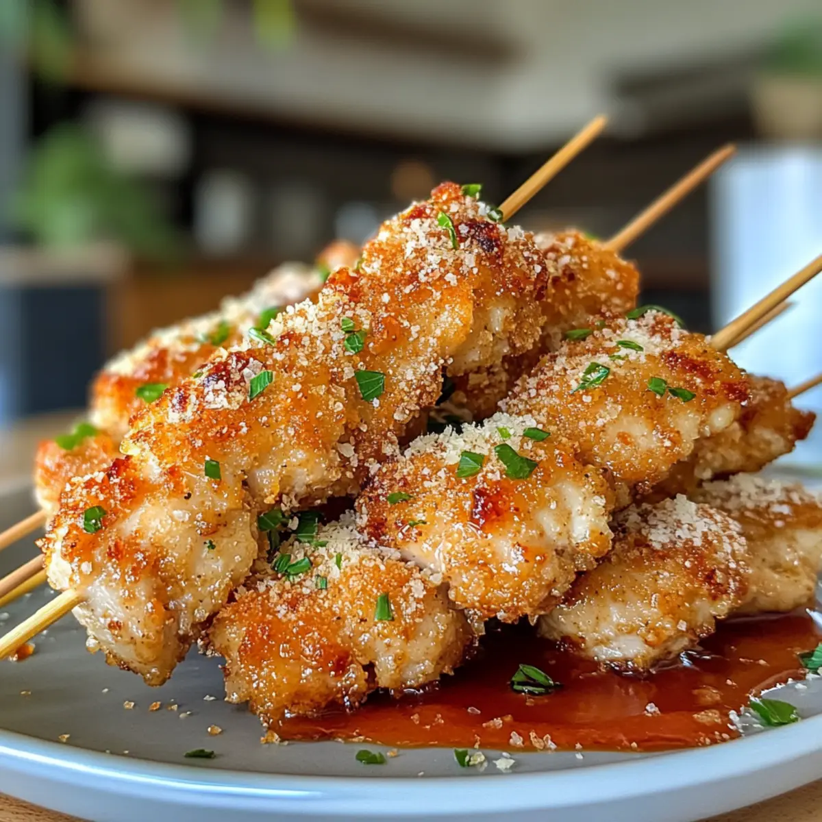 Irresistible Crispy Parmesan Chicken Skewers Recipe You’ll Love