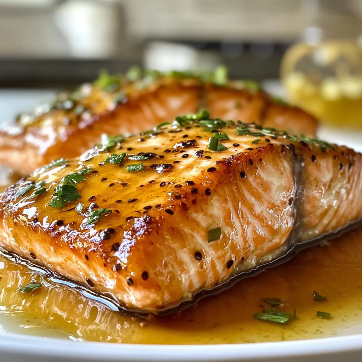 Irresistible Honey Mustard Glazed Salmon