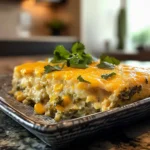Zesty Spicy Green Chili Corn Casserole