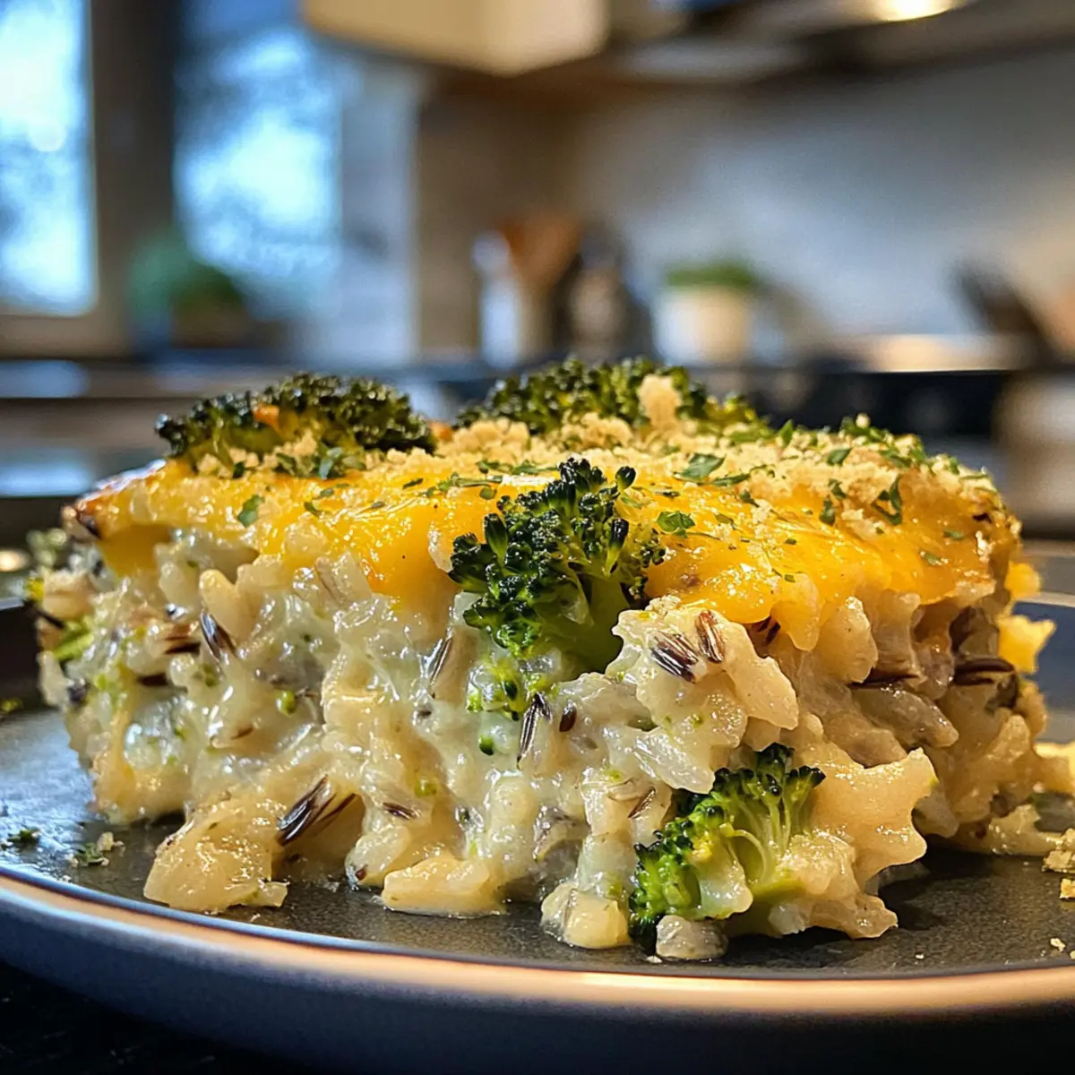 Ultimate One Pan Wild Rice and Cheesy Broccoli Casserole Delight