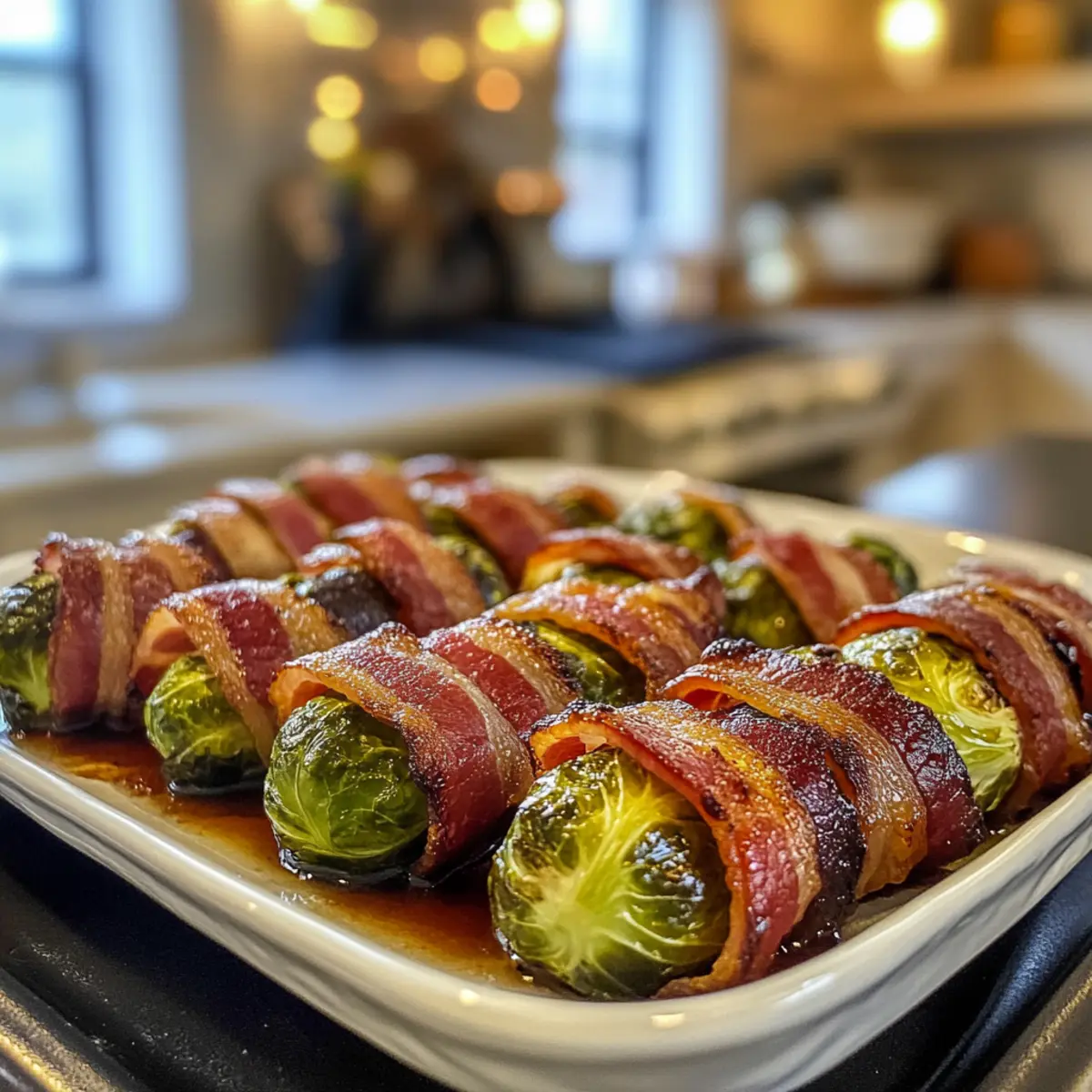Irresistible Crispy Bacon Wrapped Brussels Sprouts Recipe