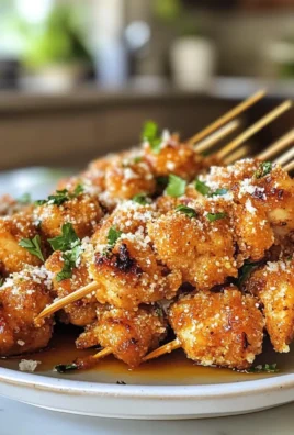 Irresistible Crispy Parmesan Chicken Skewers