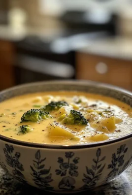 Hearty Creamy Potato Broccoli Cheddar Soup