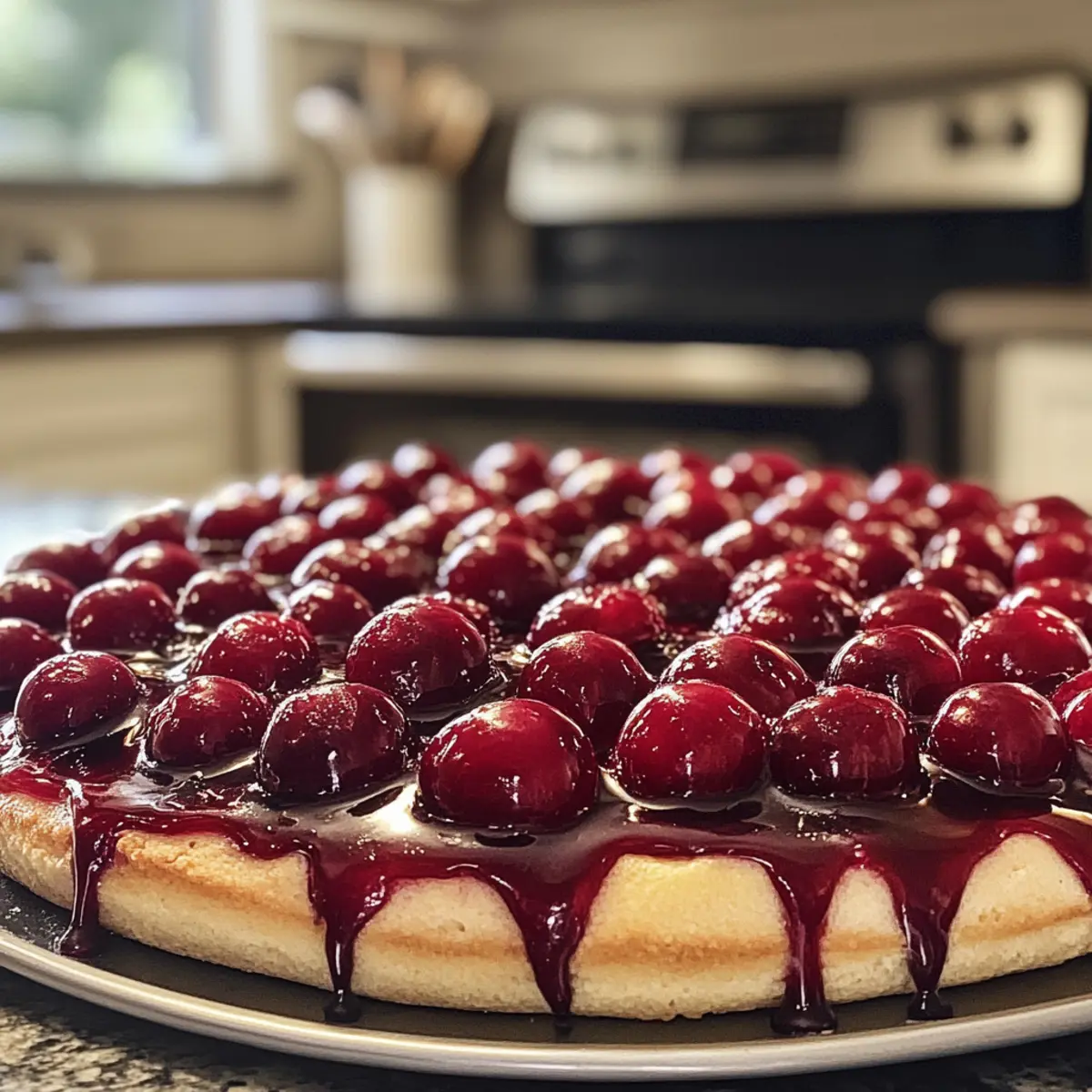 Irresistible Sweet Cherry Dessert Pizza