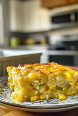Zesty Spicy Green Chili Corn Casserole