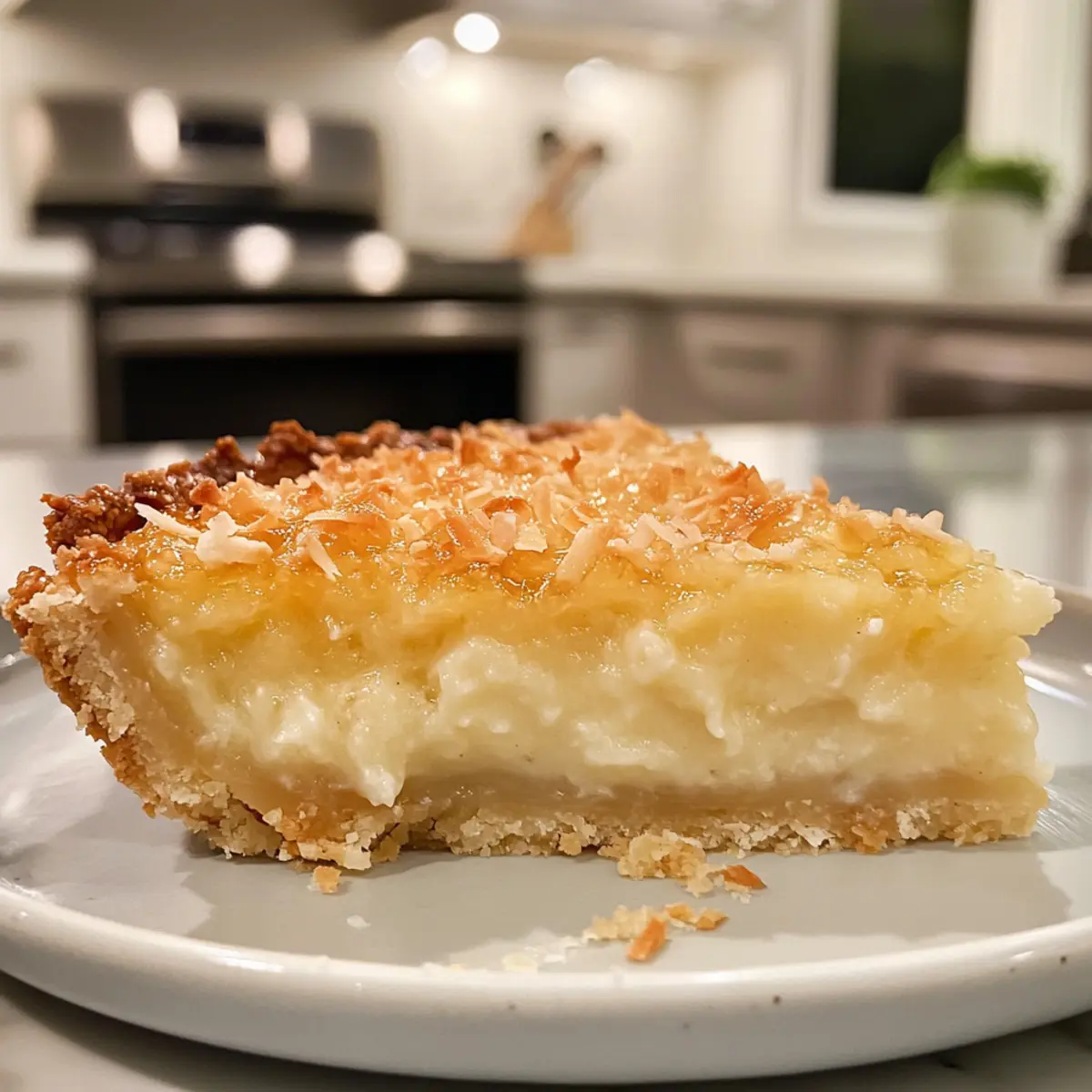 Heavenly Creamy Coconut Custard Pie