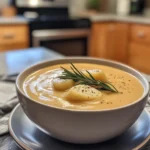 Cozy Creamy Slow Cooker Rosemary-Potato Soup Delight