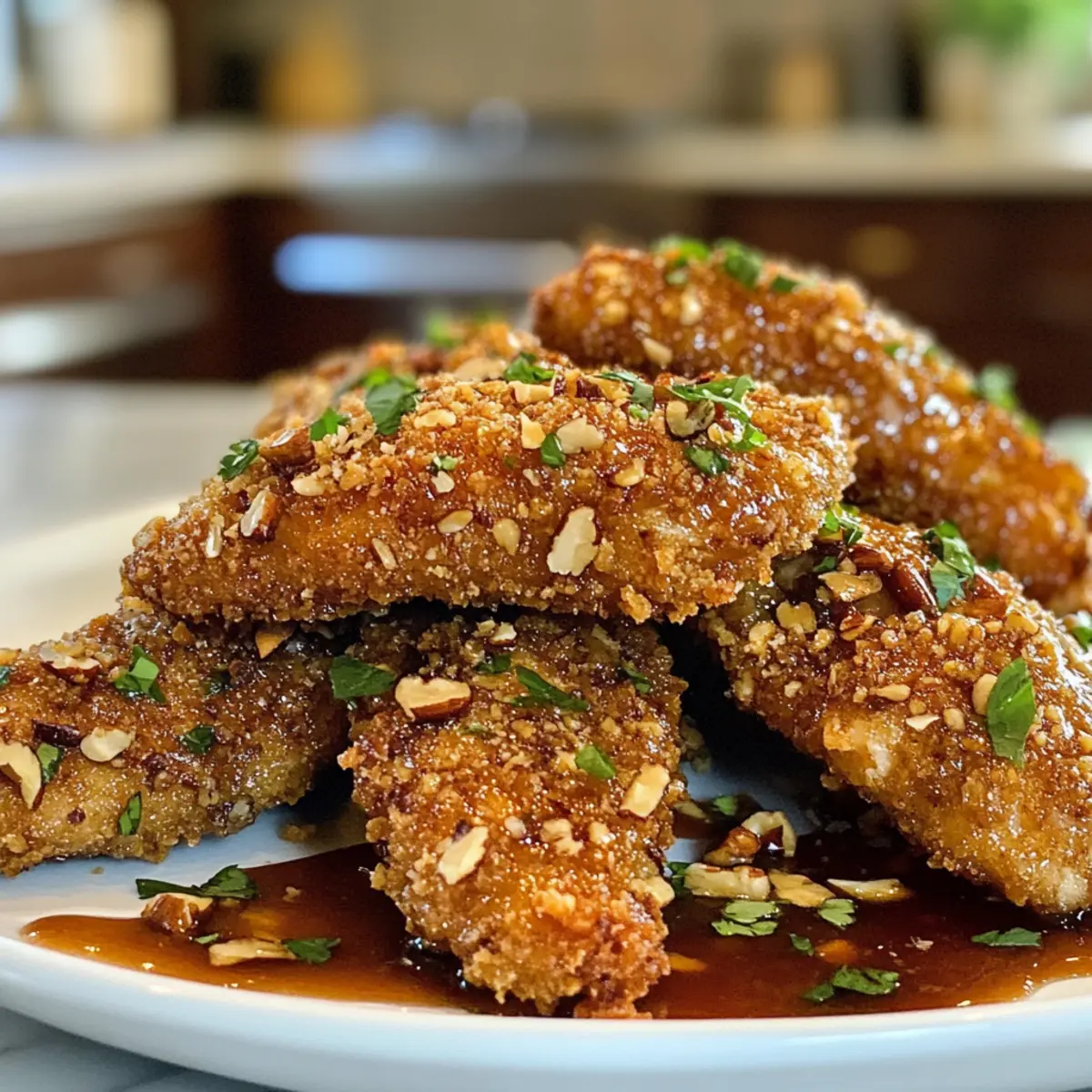 Delicious Crispy Baked Pecan Crusted Chicken Fingers Recipe