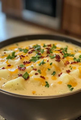 Irresistible Creamy Loaded Cheesy Potato Soup