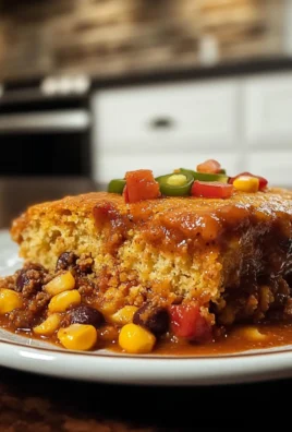 Cozy Comforting Chili Cornbread Casserole