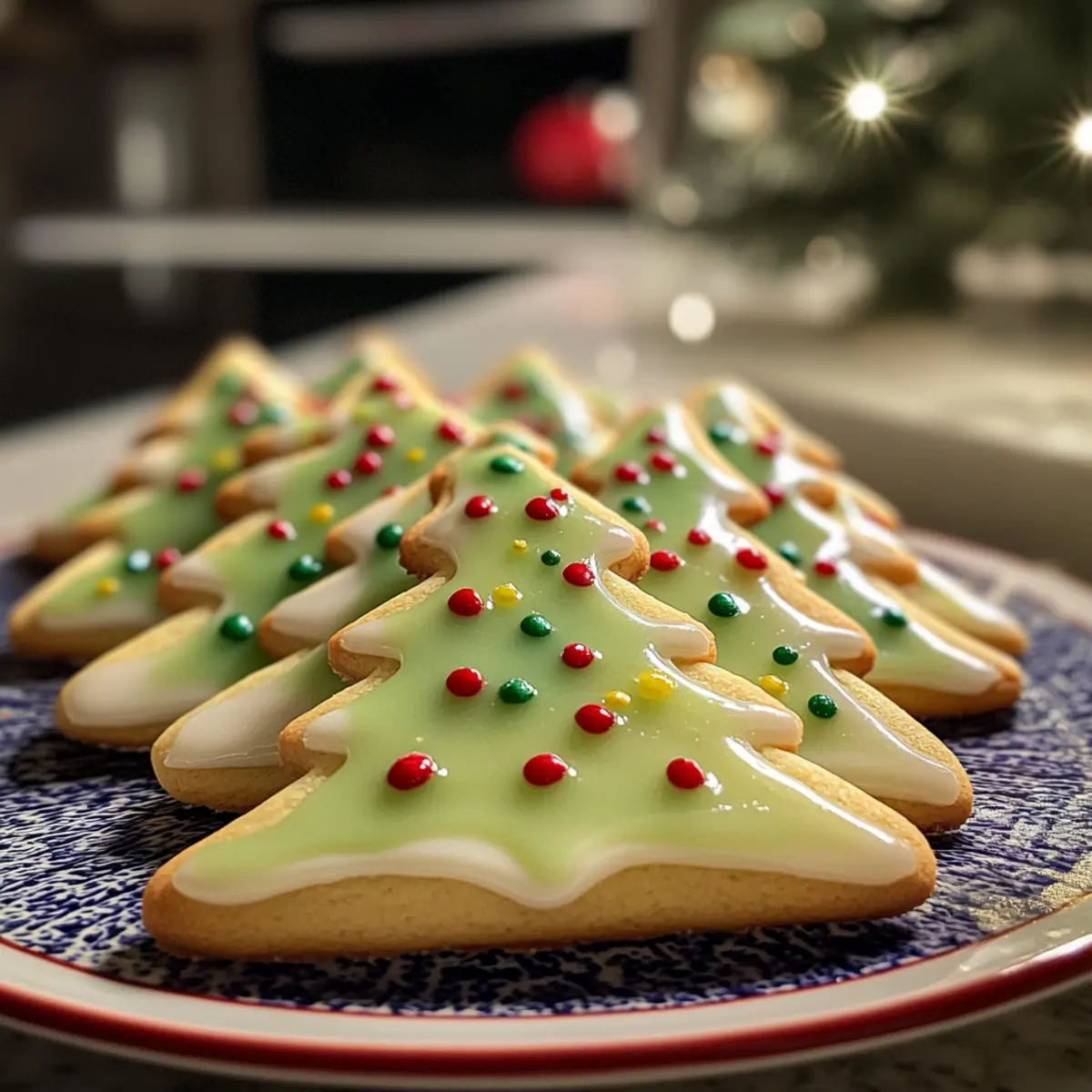 Delightful Festive Christmas Tree Cookies