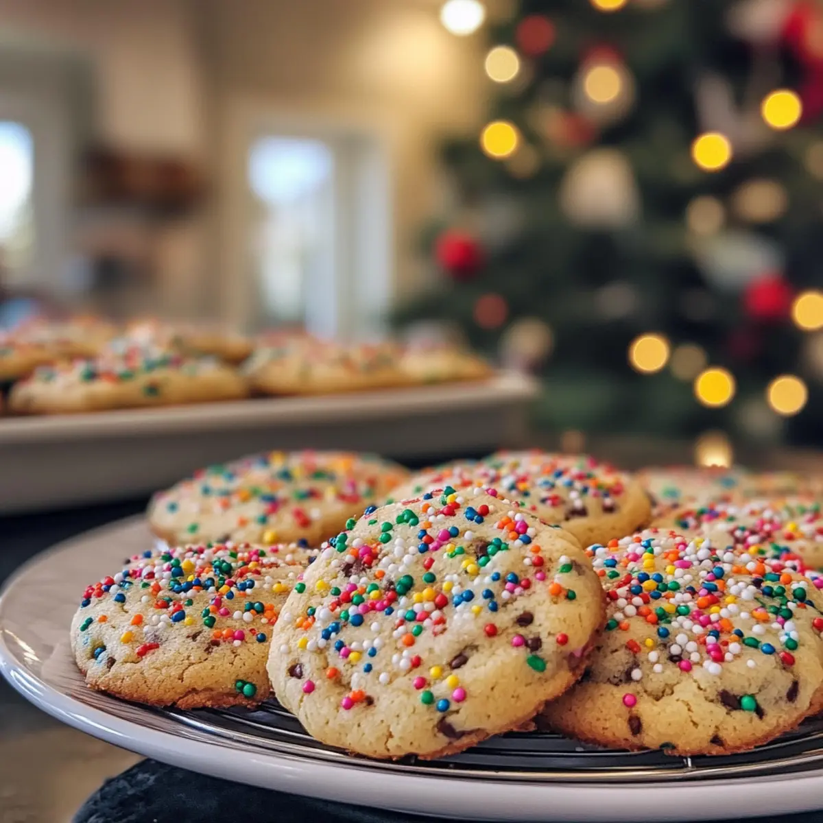 Irresistible Festive Christmas Sprinkle Cookies