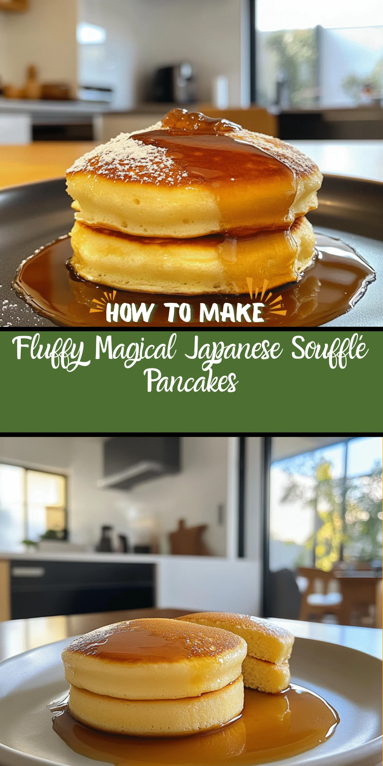 Fluffy Magical Japanese Soufflé Pancakes