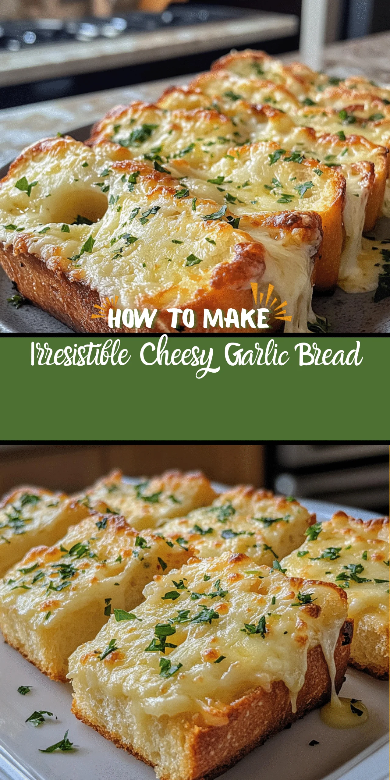 Irresistible Cheesy Garlic Bread