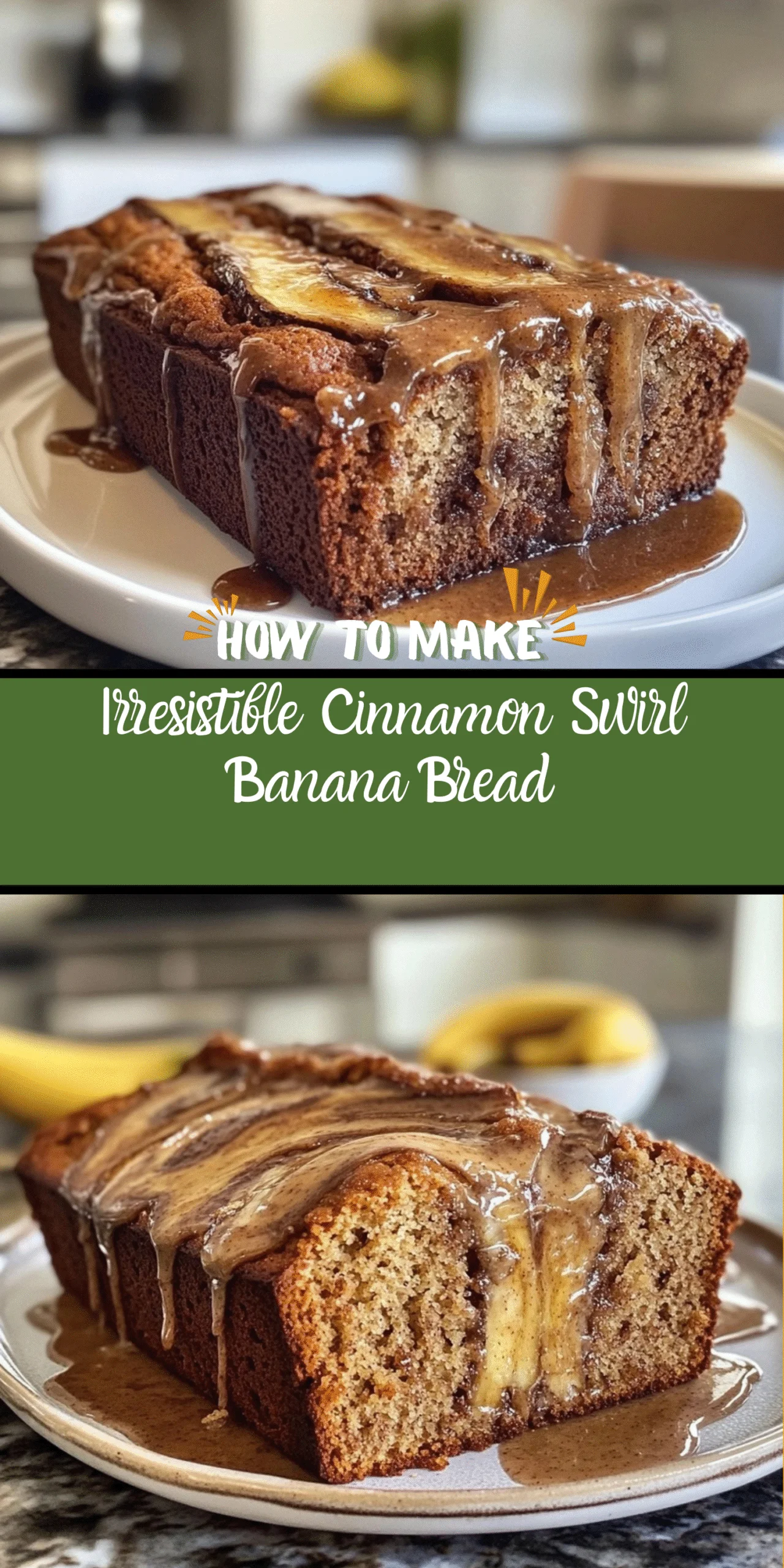 Irresistible Cinnamon Swirl Banana Bread