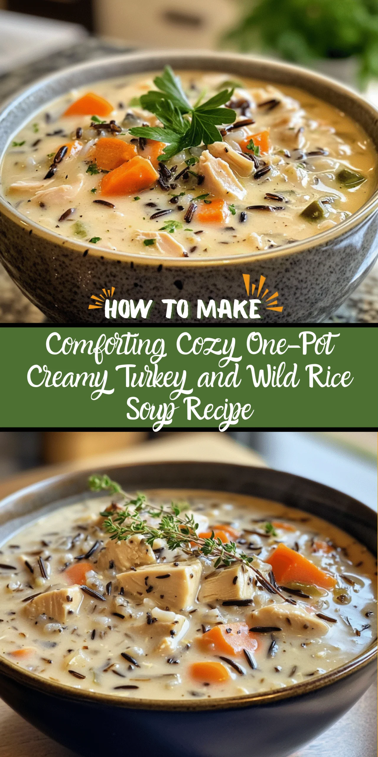 Comforting Cozy One-Pot Creamy Turkey and Wild Rice Soup Recipe
