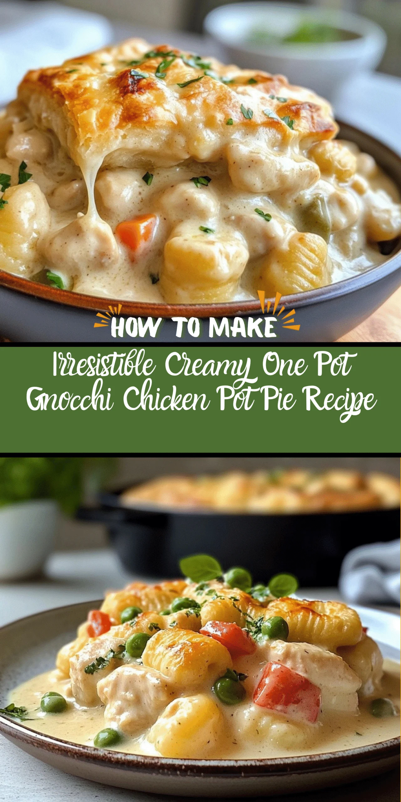 Irresistible Creamy One Pot Gnocchi Chicken Pot Pie Recipe