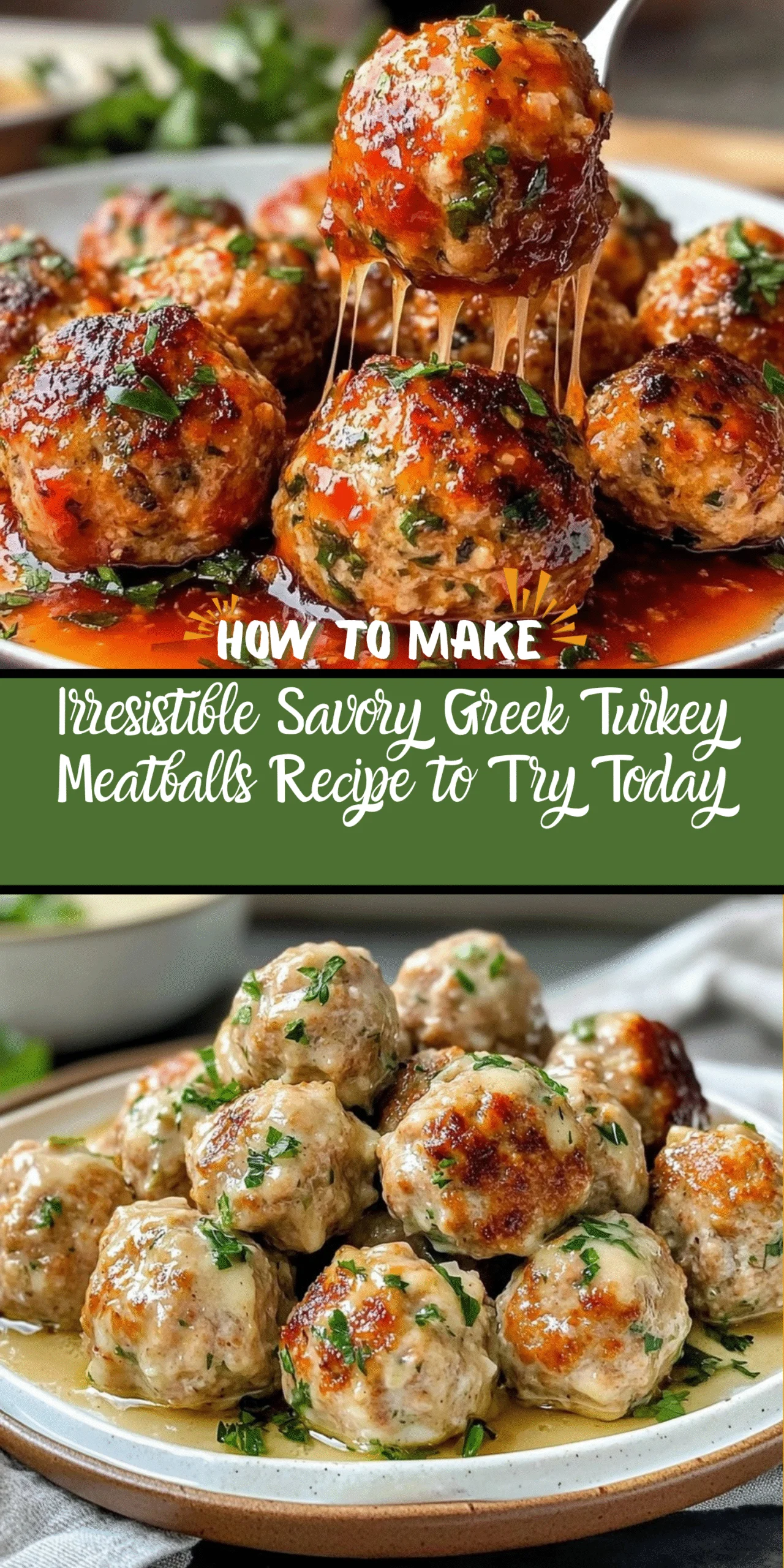Irresistible Savory Greek Turkey Meatballs Recipe to Try Today