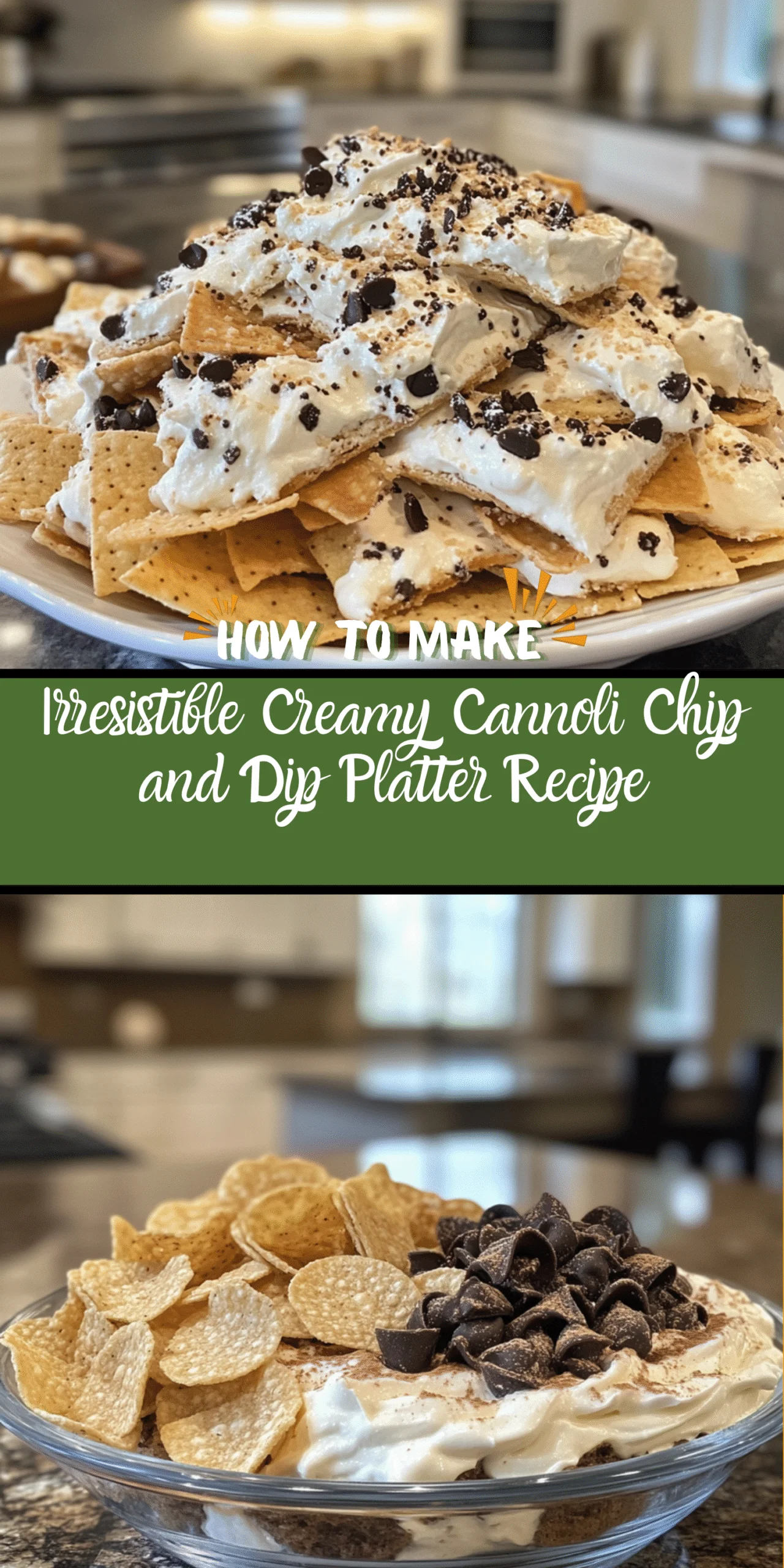 Irresistible Creamy Cannoli Chip and Dip Platter Recipe