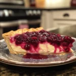 Irresistible Creamy Decadent Cranberry Custard Pie