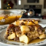 Irresistible Savory Maple Apple Sausage Christmas Breakfast Bake