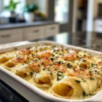 Irresistible Creamy Shrimp Scampi Stuffed Shells