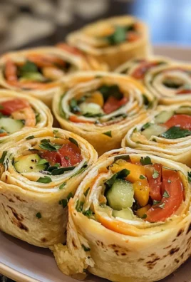 Irresistible Fresh Vegetable Tortilla Roll Ups