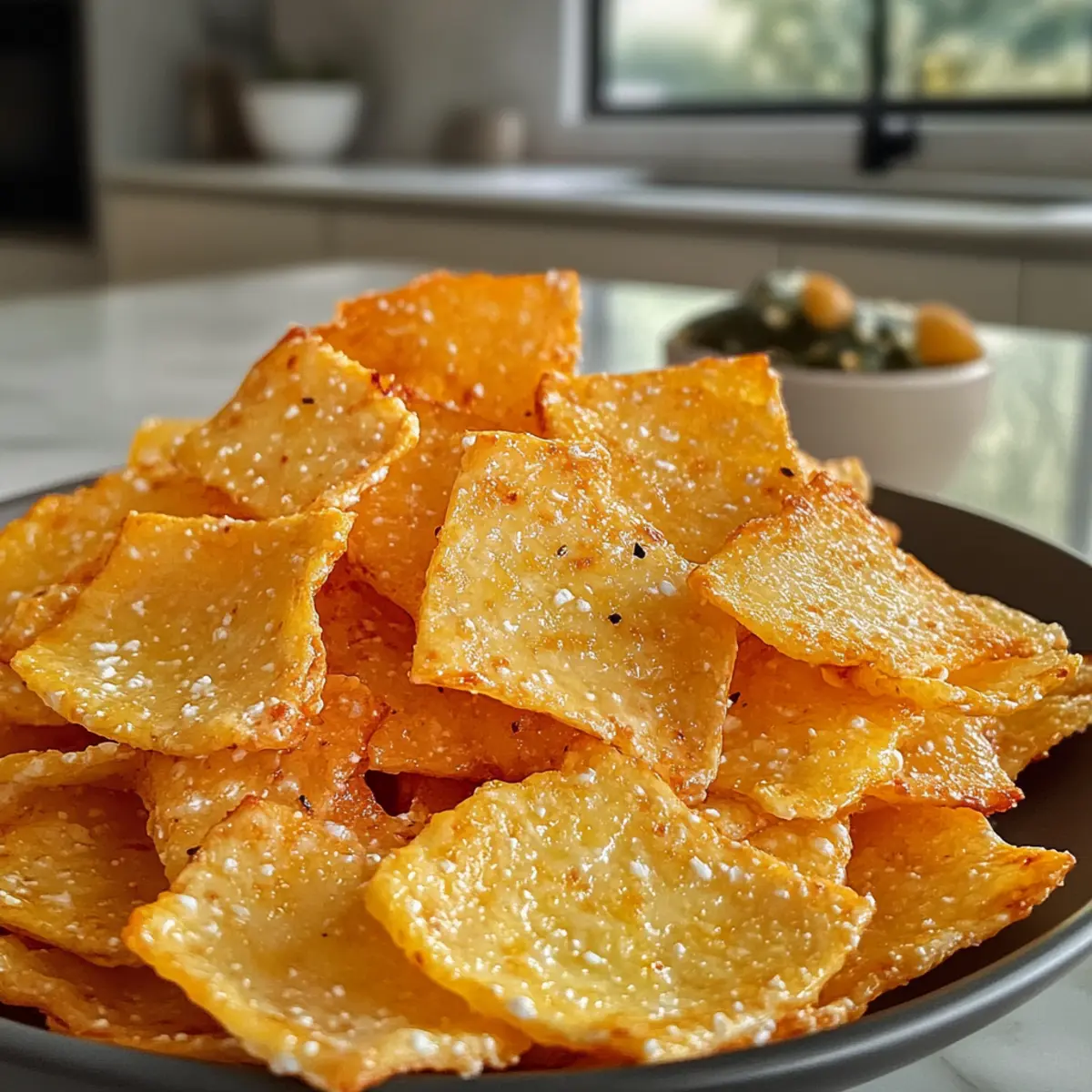 Crispy Crunchy Cottage Cheese Chips