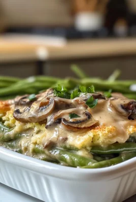 Irresistible Creamy Rich Green Bean and Mushroom Casserole