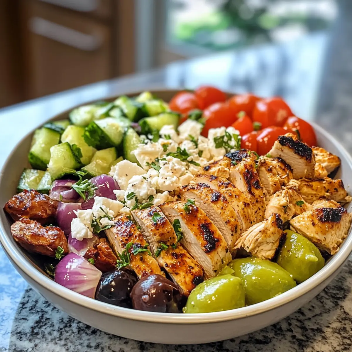 Delightful Fresh Greek Chicken Bowls for a Flavorful Escape