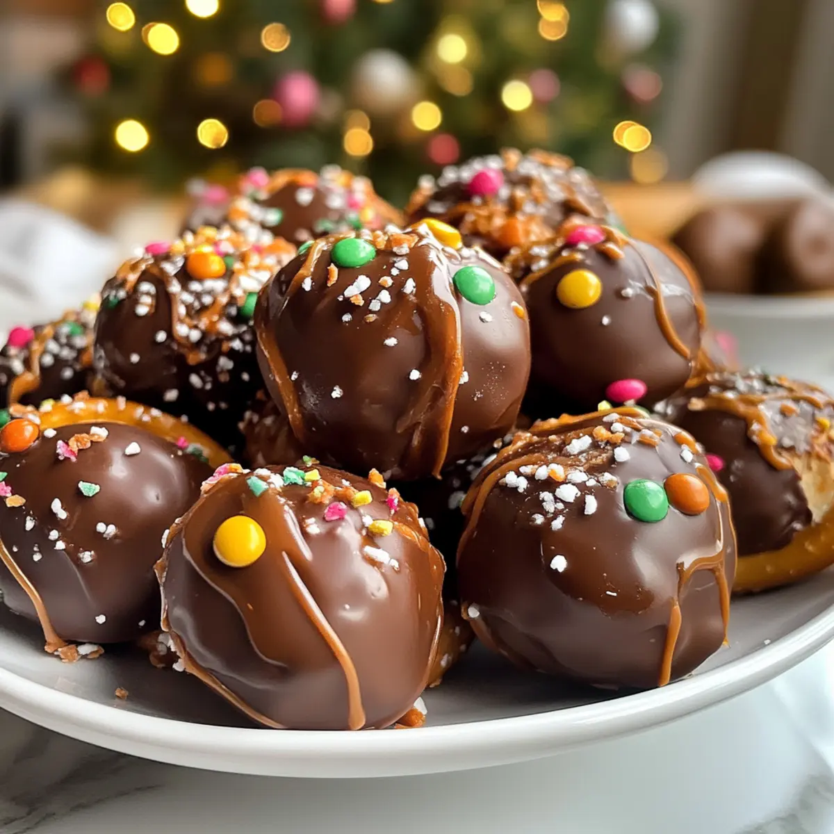 Irresistible Decadent Festive Rolo Pretzel Bites Recipe