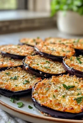Irresistible Crispy Parmesan Herb Baked Eggplant Rounds Recipe