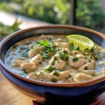 Irresistible Creamy Slow Cooker White Chicken Chili with Lime