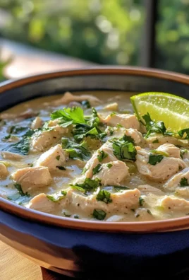 Irresistible Creamy Slow Cooker White Chicken Chili with Lime