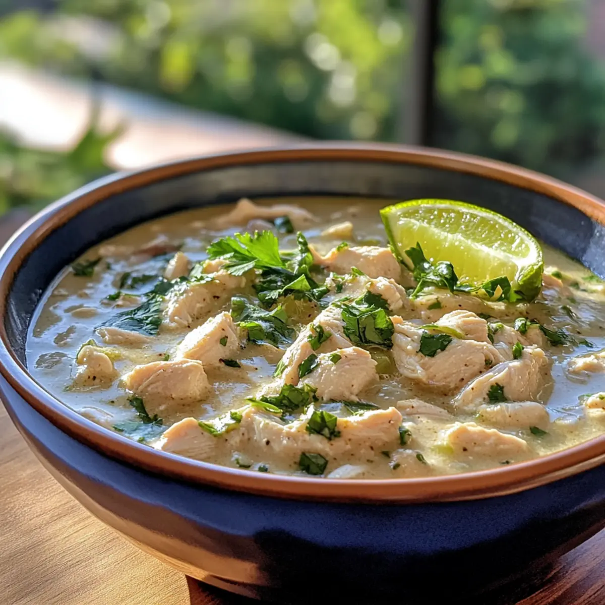 Irresistible Creamy Slow Cooker White Chicken Chili with Lime