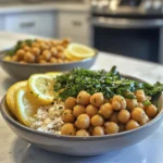 Zesty Lemon Herb Chickpea Bowls for a Bright Fresh Meal Delight